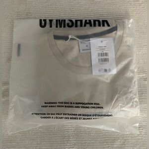 NEW Gymshark Men’s LEGACY T-SHIRT Slim Fit - Size MEDIUM Pebble Grey Activewear